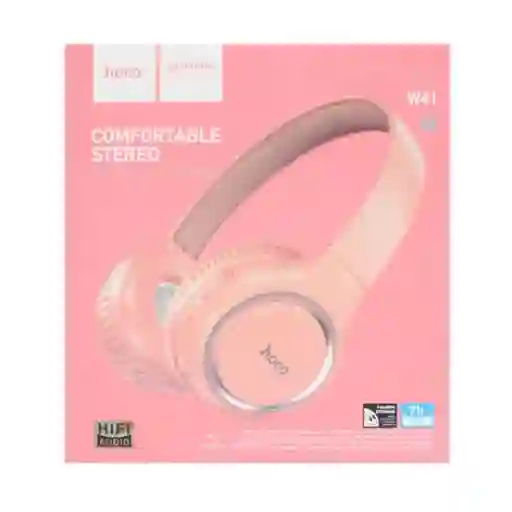 Audífonos Headset Bluetooth Hoco W41 Rosada