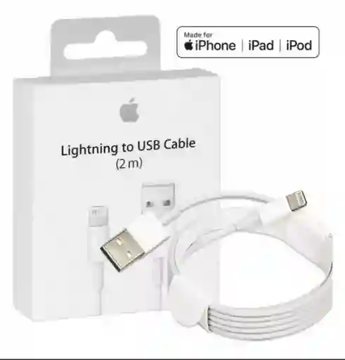 Cable Usb A Lightning 2 Metros Apple Certificado