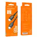 Cable Tipo C A Tipo C 60w Borofone Bx93 Negro