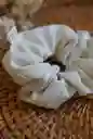 Scrunchie De Lino Beige