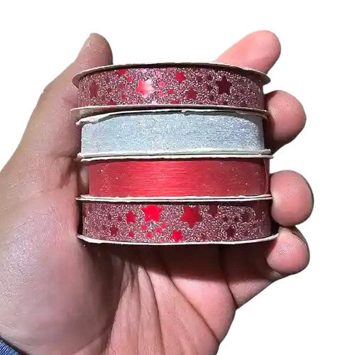 Washitapes Brillantes 1,2cm X 5cm Pack 4 Unidades