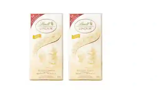 2 Barras De Lindor Singles Blanco 100g
