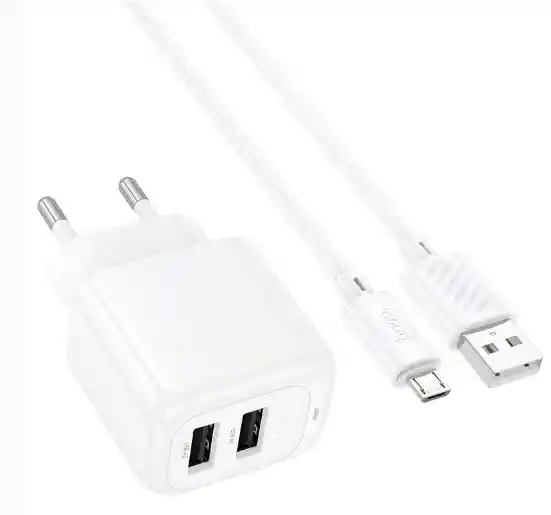 Cargador 2usb Tipo Micro 12w - Hoco Cs51a