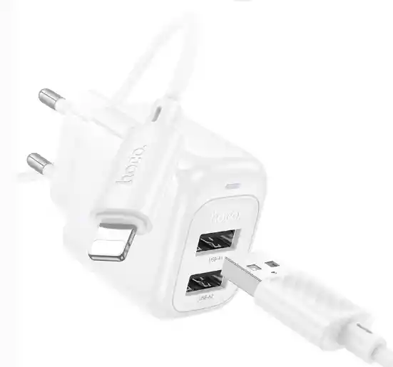 Cargador 2usb Para Iphone 12w - Hoco Cs51a