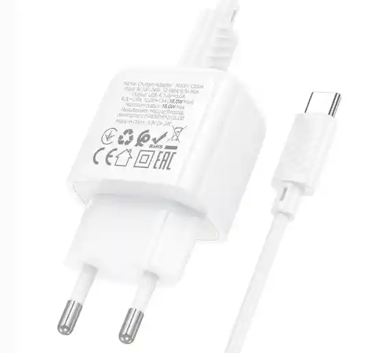 Cargador 18w Usb Tipo C - Hoco Cs52a