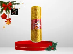 Malla Decorativa Navideña Amarilla (10 Yd)