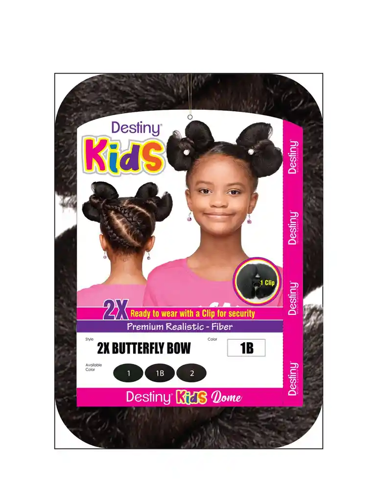 Moñas Coleta Destiny Kids 2x Butterfly Bow | Color 1