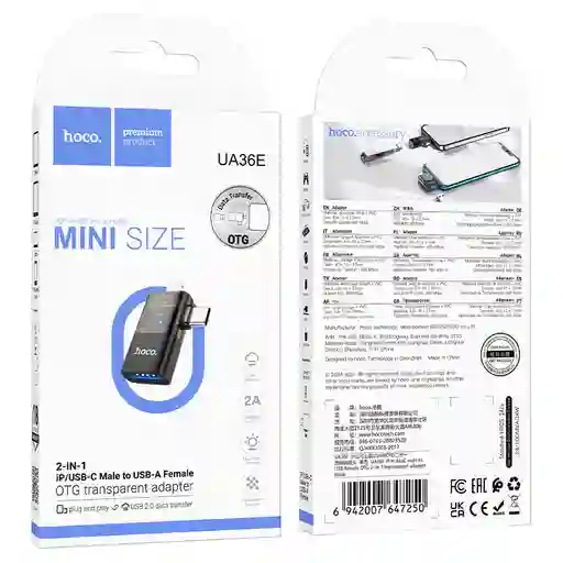 Adaptador Convertidor Tipo-c/ip A Usb-a - Hoco “ua36e”