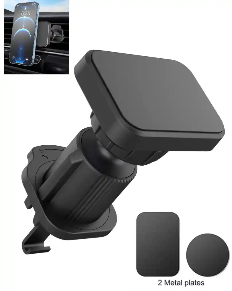 Soporte Para Auto De Iman Agarre A La Rejilla Preciso Y Fuerte