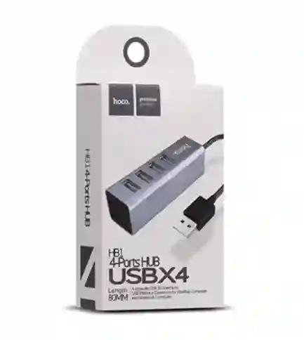 Hub Adaptador Usb A 4usb 2.0 - Hoco Hb1