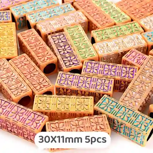 Shakiras Cuentas Para Trenzas Peinados | Doradas Con Colores