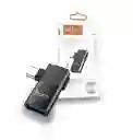 Adaptador 2 En 1 Lightning - Tipo C A Usb - Hoco Ua17