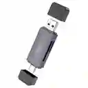 Lector De Tarjetas Sd Usb + Tipo C 2.0 O 3.0 - Hoco “hb45 Spirit”