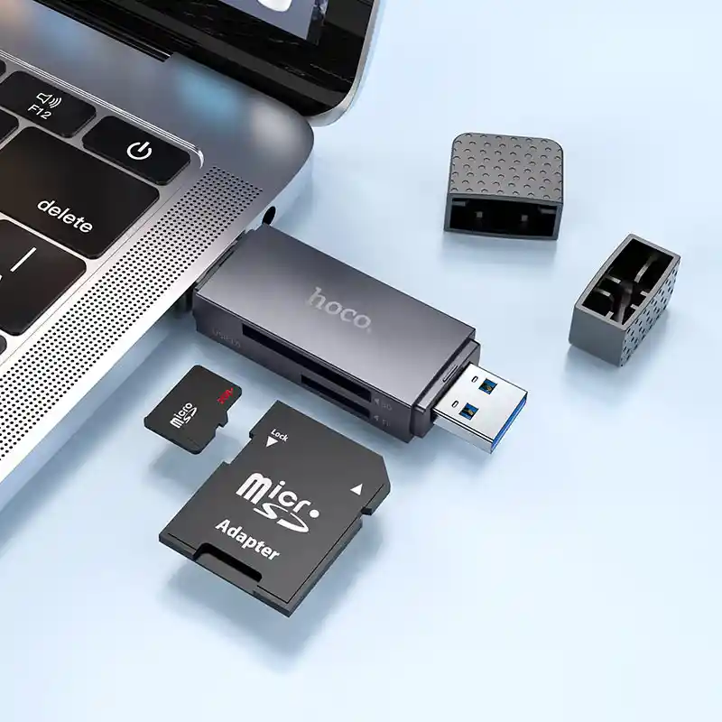 Lector De Tarjetas Sd Usb + Tipo C 2.0 O 3.0 - Hoco “hb45 Spirit”