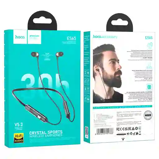 Auriculares Inalámbricos Deportivos - Hoco “es65 Dream” - Negro