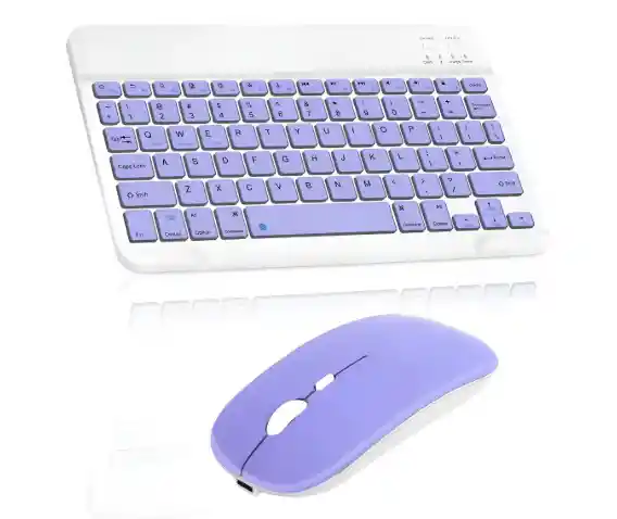 Kit Teclado+mouse Para Ipad Tablet Teléfono Tv - Bluetooth