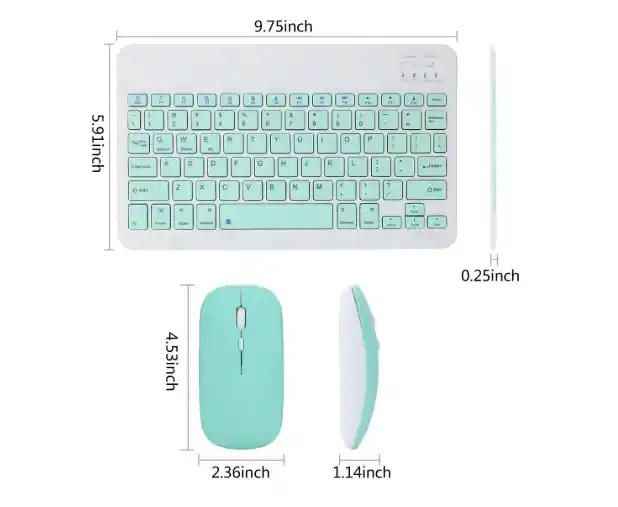 Kit Teclado+mouse Para Ipad Tablet Teléfono Tv - Bluetooth