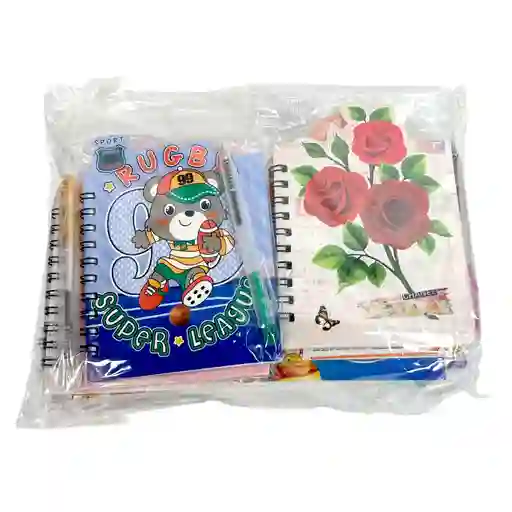 Libreta Anillada Forma Con Lapiz 1 Unidad