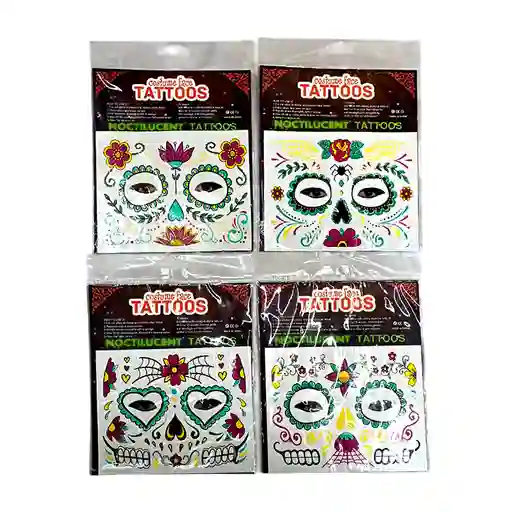 Tattoo Catrina Glow 1 Unidad