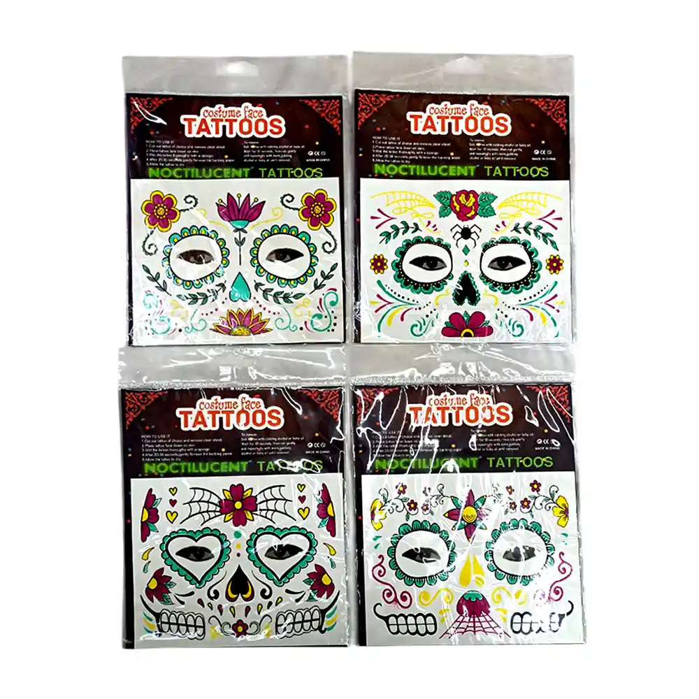 Tattoo Catrina Glow 1 Unidad