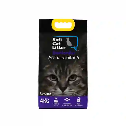 Arena Sanitaria Sofi Cat Litter Lavanda 4 Kg