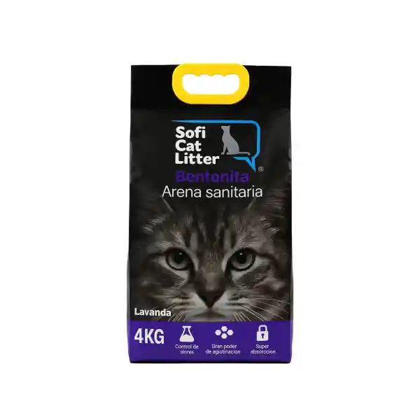 Arena Sanitaria Sofi Cat Litter Lavanda 4 Kg