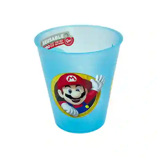 Vaso Reutilizable Super Mario 4 Unidades