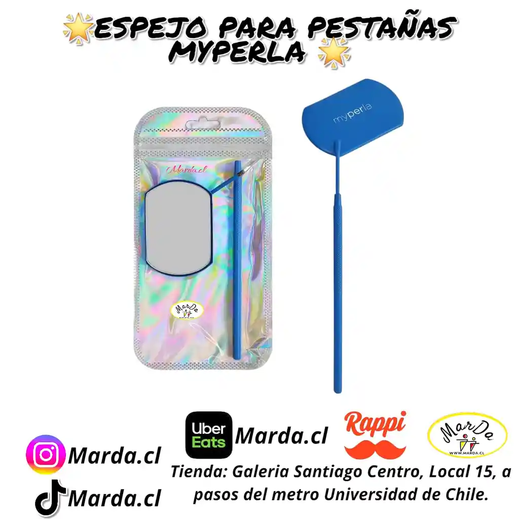 Espejo Para Pestañas Myperla Color Calipso