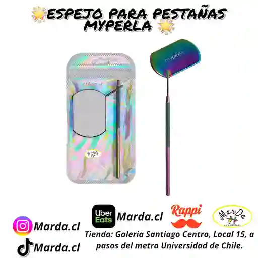 Espejo Para Pestañas Myperla Color Tornasol