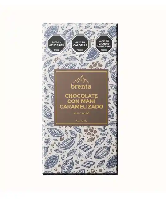 Chocolate Con Mani Caramelizado 42% Cacao 95grs
