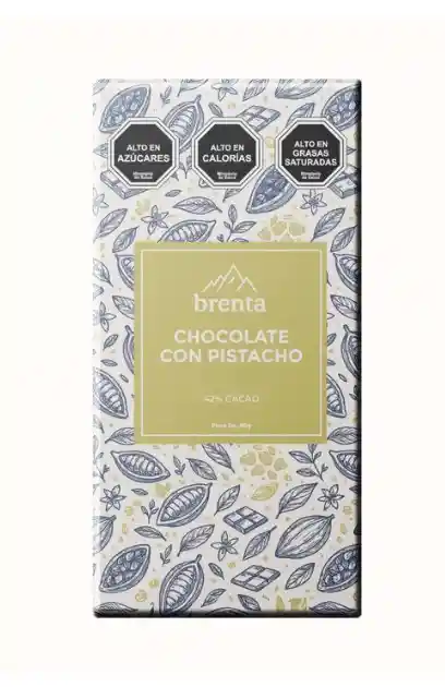 Chocolate Con Pistacho 42% Cacao 80grs