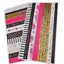 Stickers Planners Washitapes 2 Hojas 18 Diseños