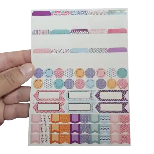 Stickers Pasteles 4 Hojas Especiales Para Planners Y Calendarios De Planificación