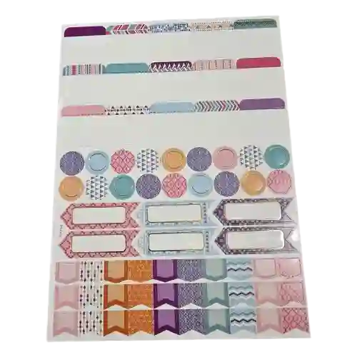 Stickers Pasteles 4 Hojas Especiales Para Planners Y Calendarios De Planificación