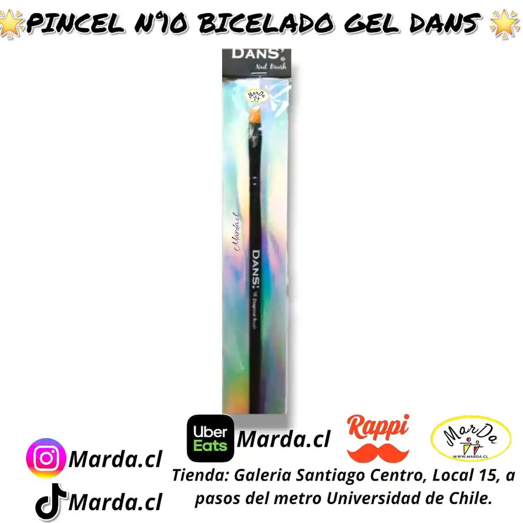 Pincel N°10 Biselado Gel Dans