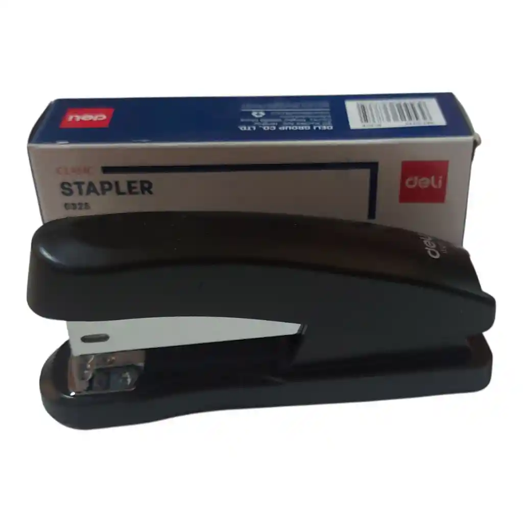 Corchetera Deli Mediana Mas 1000 Corchetes Negro