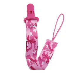 Porta Chupete De Cinta Clips De Tela Para Bebe Afirma Tete (camuflado Rosa)