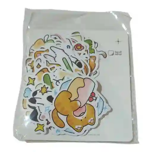 Set De Stickers Gatos Kawaii 52piezas 5x5cm