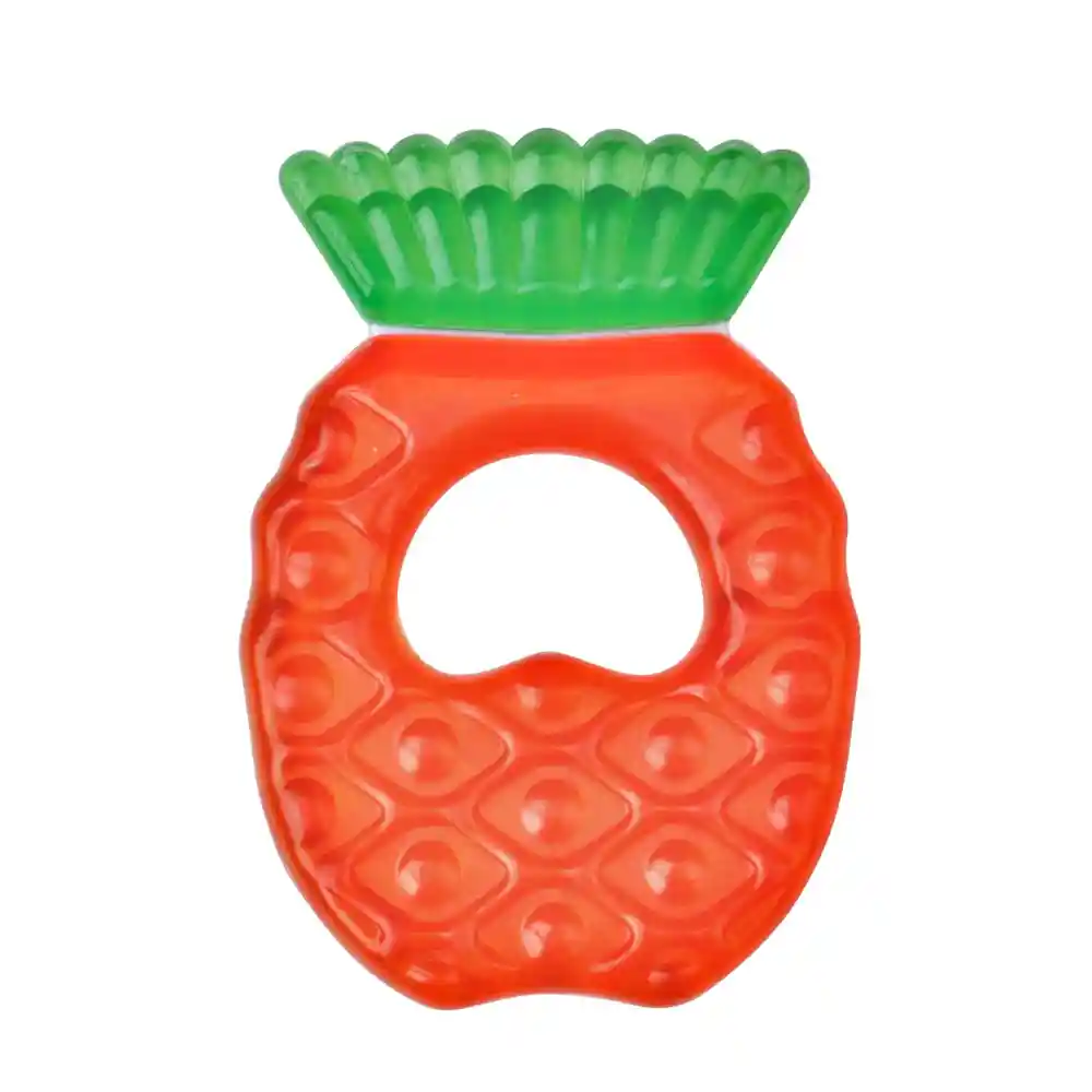 Mordedor De Gel Enfriable Para Bebe Rasca Encias (piña Rojo)