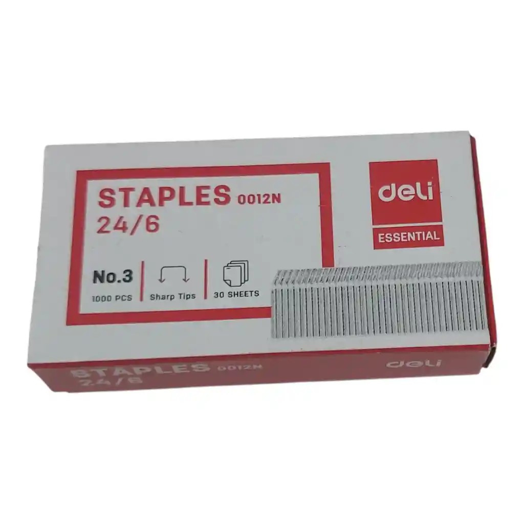 Corchetes 24/6 Hasta 30 Hojas 1000unds