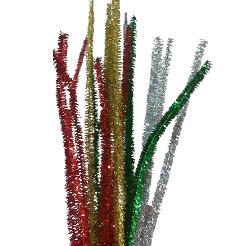 Varillas De Chenille (limpia Pipas) Pack Colores Metalicos