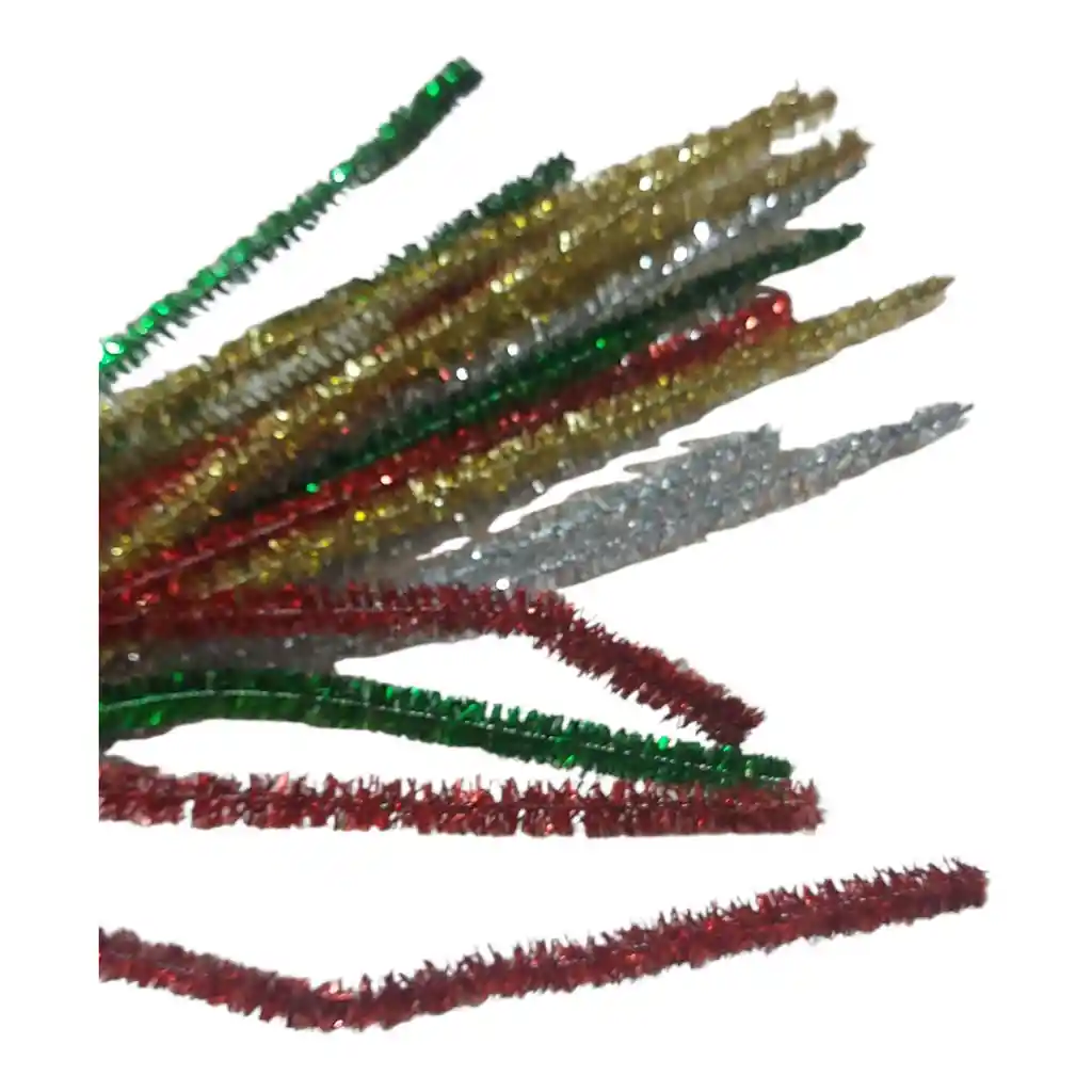 Varillas De Chenille (limpia Pipas) Pack Colores Metalicos