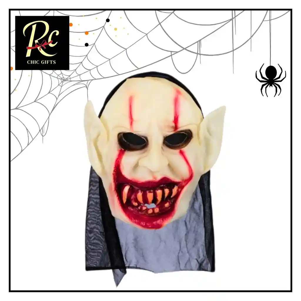 Máscara Vampiro Demonio Látex Halloween Terror 1pcs - Regalos Chic