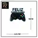 Vela Gamer Control Consola Feliz Cumpleaños 10cm Videojuegos - Regalos Chic