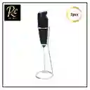 Batidor Leche Eléctrico Espumador Café 24.5cm Portátil Soporte - Regalos Chic