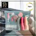 Kit Viaje Botellas 10 En 1 Antifugas Cosméticos Carry-on - Regalos Chic