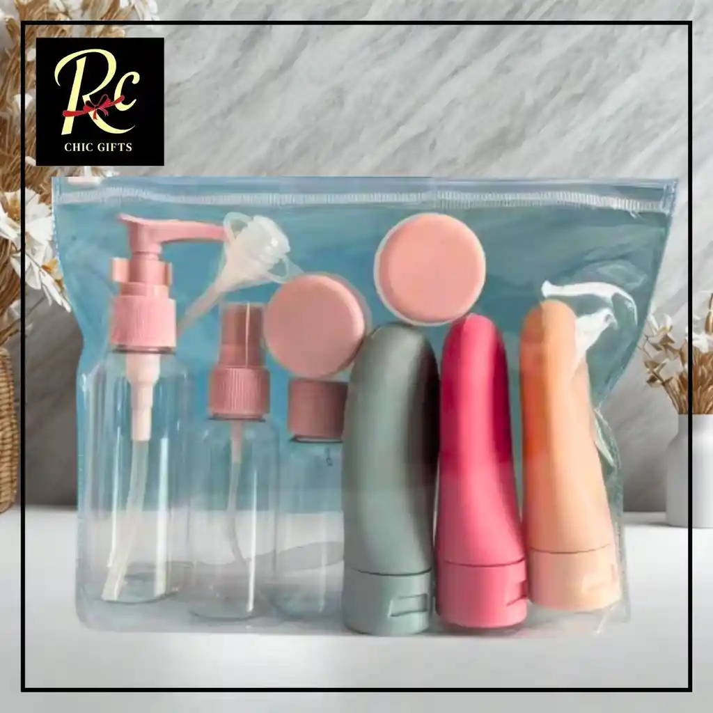 Kit Viaje Botellas 10 En 1 Antifugas Cosméticos Carry-on - Regalos Chic