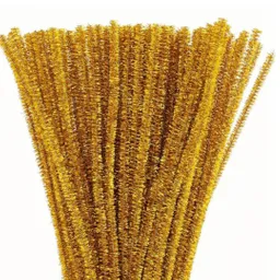 Limpia Pipas Varillas De Chenille 20unds Dorado