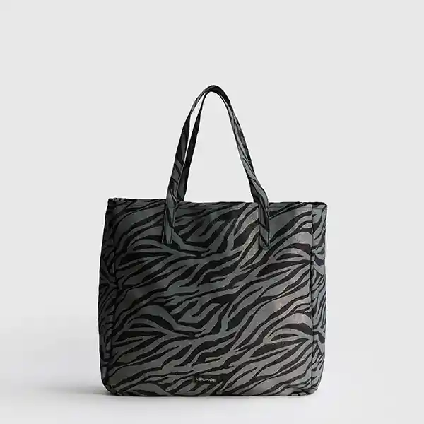 Bolso De Playa Cebra Negro