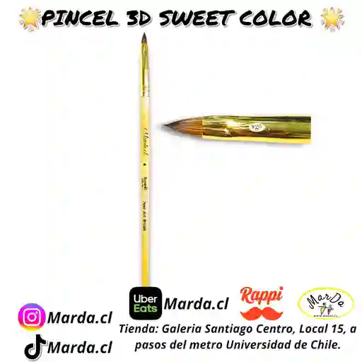 Pincel 3d Diseño Sweet Color